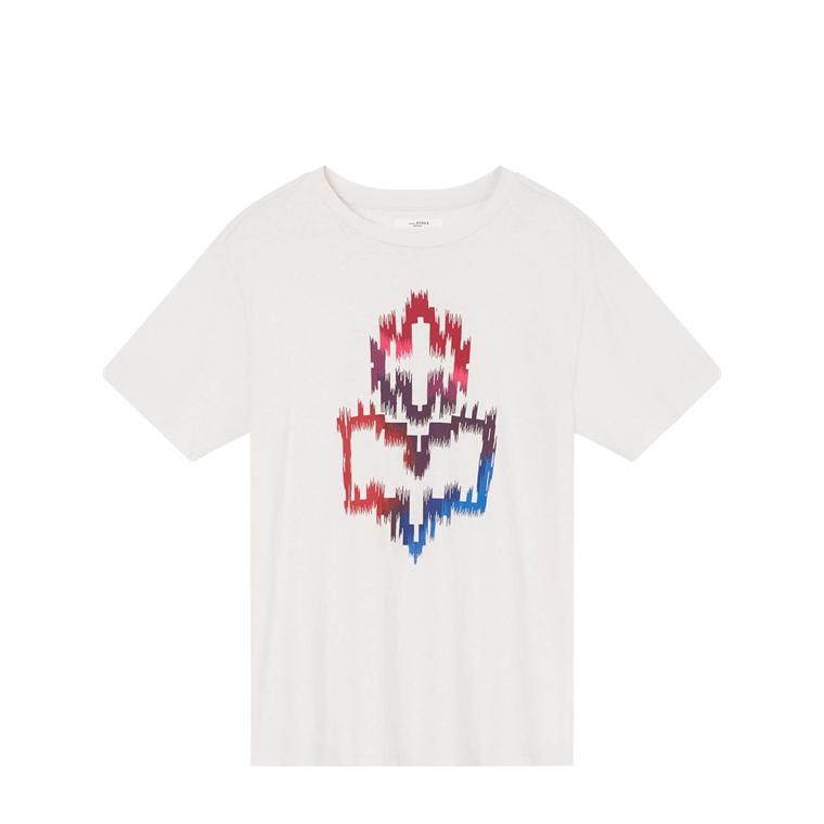 Isabel Marant Étoile Zewel Logo T-shirt, Ecru